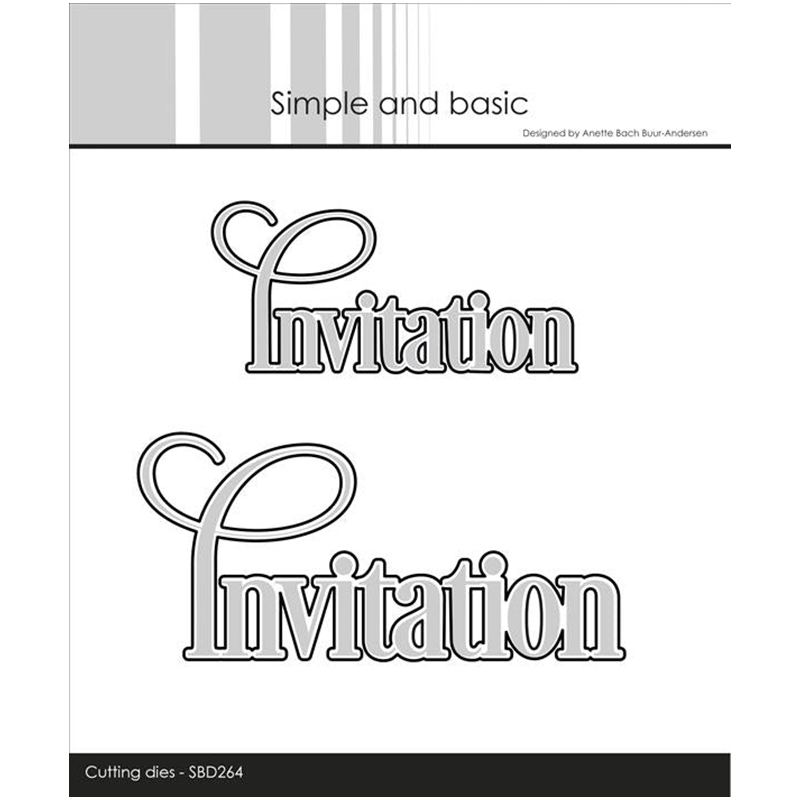 Papercraft Supply Invitation - Приглашение слова металлические штампы для изготовления
