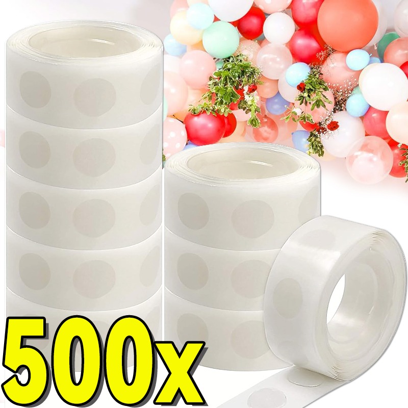 Balloon Arch Kit - Клейкие точки-стикеры для шаров, двусторонняя прозрачная