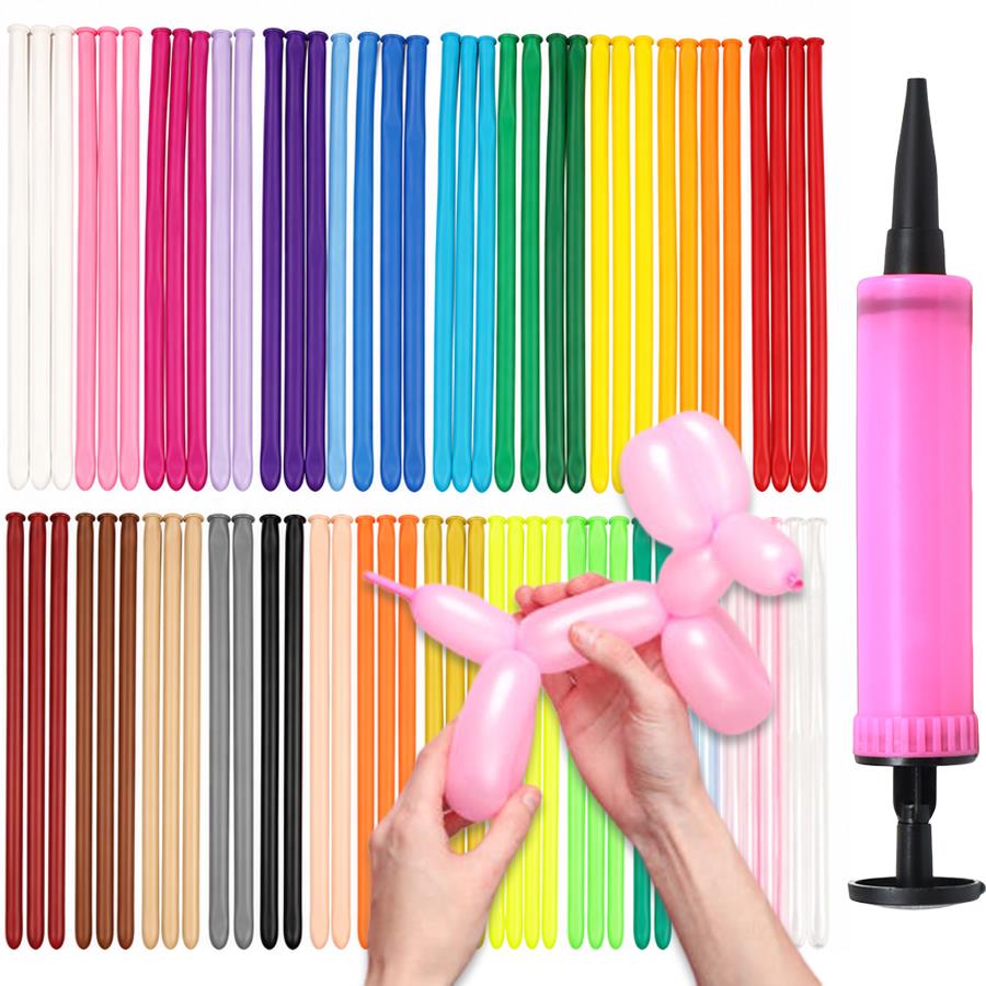 Balloon Pump Hand - Набор из 101/201 длинных шаров-полосок с
