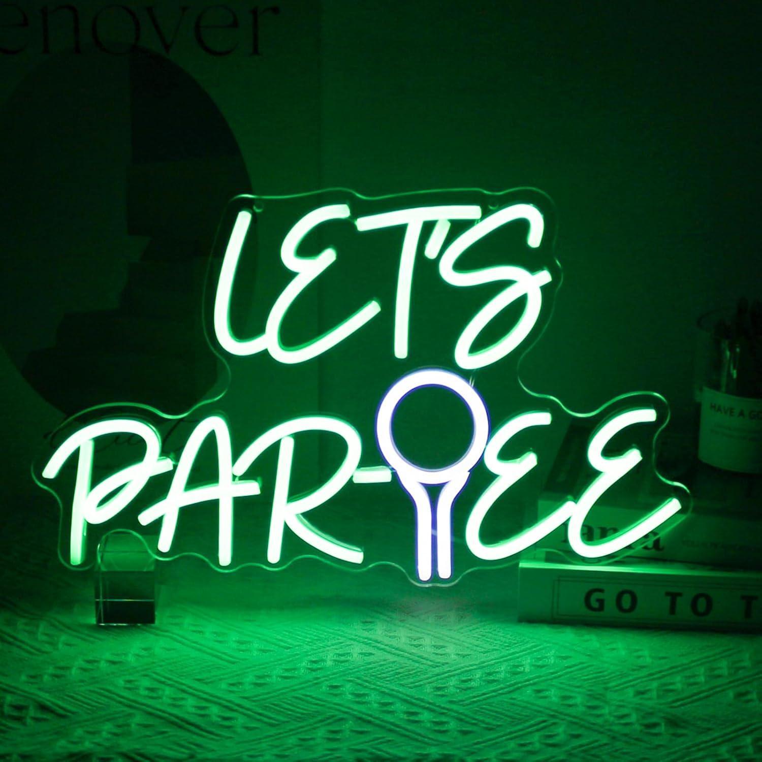 Неоновая вывеска Let's Par Tee – обзор и цена Neon Sign Party