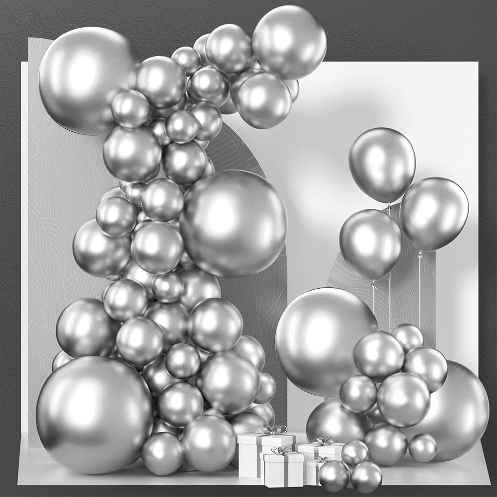 68 шт. металлические серебряны – обзор и цена Balloon Arch Kit