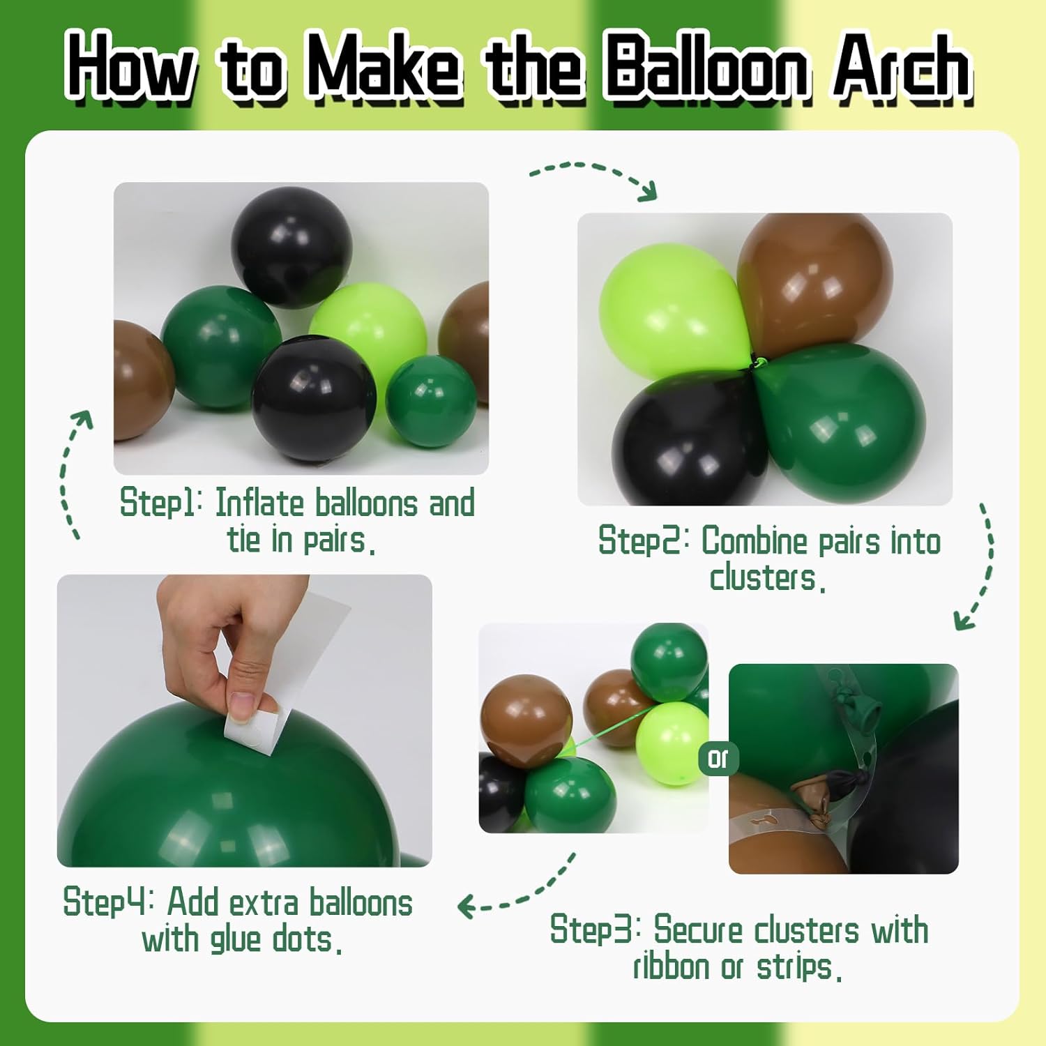 Комплект гирлянды-арки из лате – обзор и цена Balloon Arch Kit