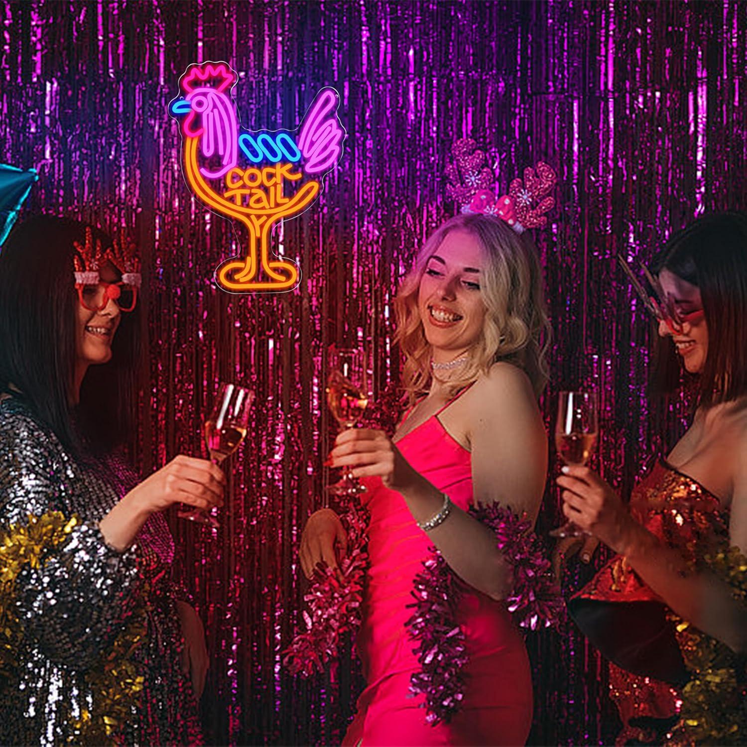 Неоновая вывеска «Коктейль» с  – обзор и цена Neon Sign Party